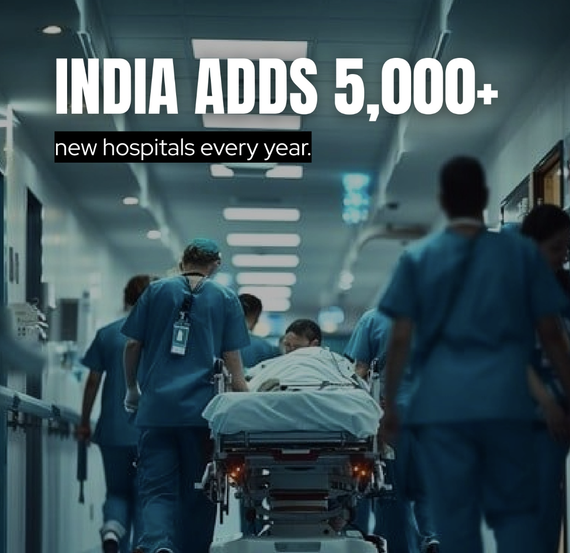 India adds 5000+ hospitals